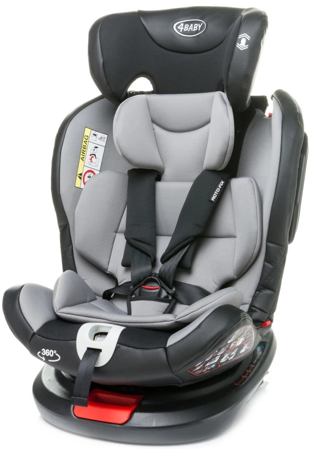 4Baby Roto-Fix Grey 360º 0-36 Kg Isofix Autostoel 4 4Baby Roto-Fix Grey 360º 0-36 Kg Isofix Autostoel - Image 2