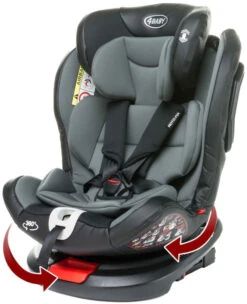 4Baby Roto-Fix Grey 360ΒΊ 0-36 Kg Isofix Autostoel