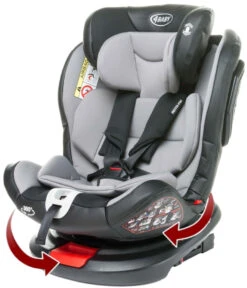 4Baby Roto-Fix Light Grey 360ΒΊ 0-36 Kg Isofix Autostoel