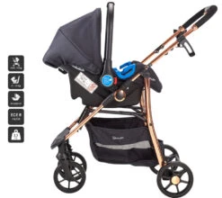 Babygo Style Black Rose 3-in-1 Kinderwagen Incl. Autostoel 6321 -Baby Verkoop 6321 style3in1 blackrose 8 babygo
