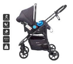 Babygo Style Black 3-in-1 Kinderwagen Incl. Autostoel 6323 -Baby Verkoop 6323 style3in1 black 8 babygo 1