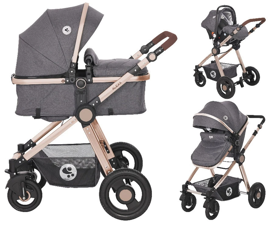 Lorelli Alexa Luxe Black 3-in-1 Combi Kinderwagen Incl. Autostoel 1002129-2186 3 Lorelli Alexa Luxe Black 3-in-1 Combi Kinderwagen Incl. Autostoel 1002129-2186