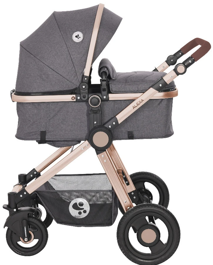 Lorelli Alexa Luxe Black 3-in-1 Combi Kinderwagen Incl. Autostoel 1002129-2186 4 Lorelli Alexa Luxe Black 3-in-1 Combi Kinderwagen Incl. Autostoel 1002129-2186 - Image 2