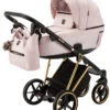 Adamex Belissa Special Edition Pink/Gold 2-in-1 Kinderwagen PS-540 -Baby Verkoop adamex belissa special edition pink gold 2 in 1 kinderwagen ps 540