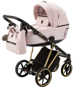Adamex Belissa Special Edition Pink/Gold 2-in-1 Kinderwagen PS-540