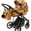 Adamex Porto Flowers Ochre 2-in-1 Kinderwagen FL-3 -Baby Verkoop adamex porto flowers ochre 2 in 1 kinderwagen fl 3 01