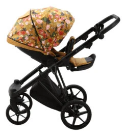 Adamex Porto Flowers Ochre 2-in-1 Kinderwagen FL-3 -Baby Verkoop adamex porto flowers ochre 2 in 1 kinderwagen fl 3 3