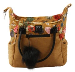 Adamex Porto Flowers Ochre 2-in-1 Kinderwagen FL-3 -Baby Verkoop adamex porto flowers ochre 2 in 1 kinderwagen fl 3 4