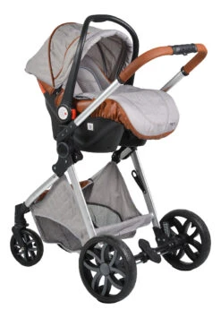 Cangaroo Alma Light Grey Silver 3-in-1 Combi Kinderwagen Incl. Autostoel -Baby Verkoop alma alu 10