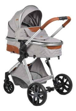 Cangaroo Alma Light Grey Silver 3-in-1 Combi Kinderwagen Incl. Autostoel -Baby Verkoop alma alu 12