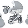Baby Merc Faster 3 Eco Leather Grey Kinderwagen Incl. Autostoel F10 -Baby Verkoop baby merc faster 3 grey kinderwagen incl. autostoel 1