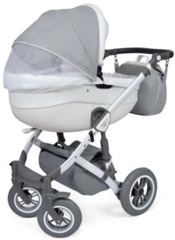Baby Merc Faster 3 Eco Leather Grey Kinderwagen Incl. Autostoel F10 -Baby Verkoop baby merc faster 3 grey kinderwagen incl. autostoel 2