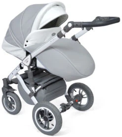 Baby Merc Faster 3 Eco Leather Grey Kinderwagen Incl. Autostoel F10 -Baby Verkoop baby merc faster 3 grey kinderwagen incl. autostoel 4