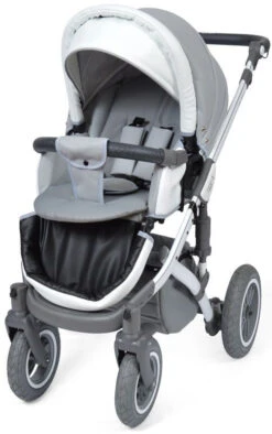 Baby Merc Faster 3 Eco Leather Grey Kinderwagen Incl. Autostoel F10 -Baby Verkoop baby merc faster 3 grey kinderwagen incl. autostoel 5