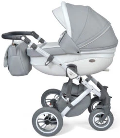 Baby Merc Faster 3 Eco Leather Grey Kinderwagen Incl. Autostoel F10 -Baby Verkoop baby merc faster 3 grey kinderwagen incl. autostoel 9