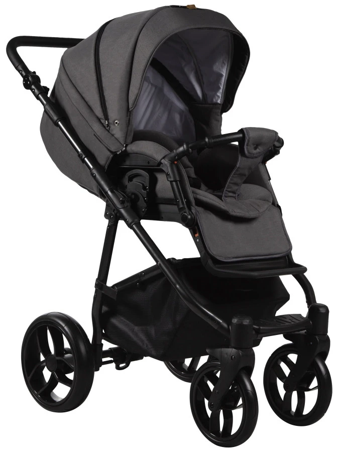 Baby Merc La Noche Grey 3-in-1 Kinderwagen Incl. Autostoel LN/06B 5 Baby Merc La Noche Grey 3-in-1 Kinderwagen Incl. Autostoel LN/06B - Image 3