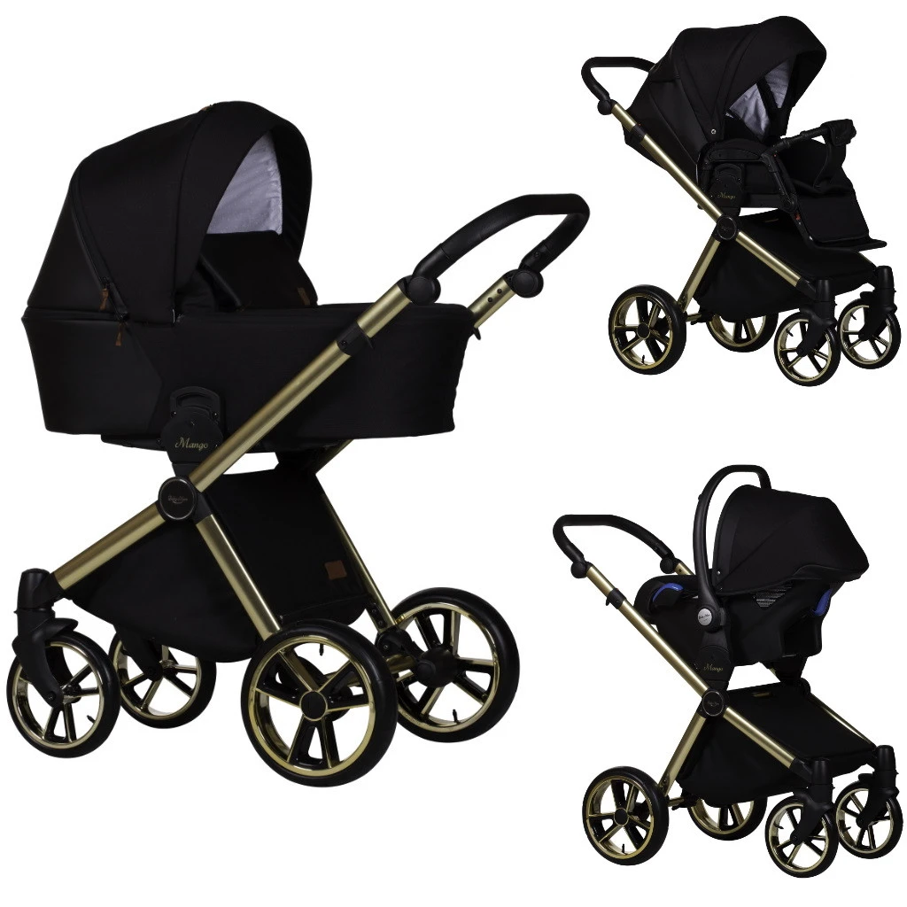 Baby Merc Mango Black/Gold LTD Kinderwagen Incl. Autostoel ML/204