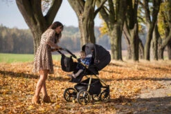 Baby Merc Mango Black/Gold LTD Kinderwagen Incl. Autostoel ML/204 -Baby Verkoop baby merc mango limited edition black gold