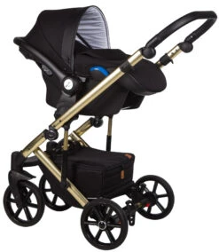 Baby Merc Mosca Limited Black/Gold 3-in-1 Kinderwagen Incl. Autostoel MOL/ML204/ZE -Baby Verkoop baby merc mosca limited black gold 3 in 1 kinderwagen incl. autostoel mol ml204 ze