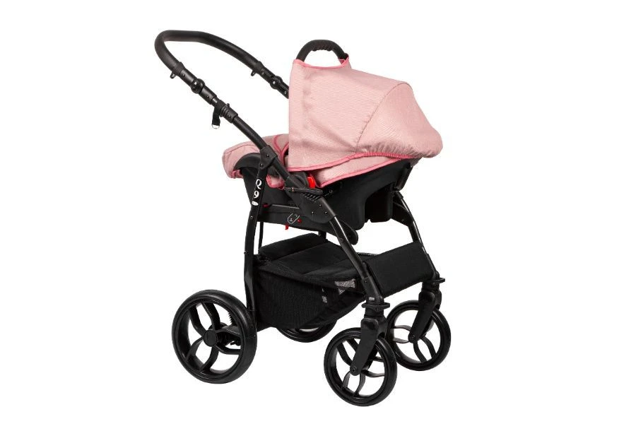 Baby Merc Q9 Black/Pink Kinderwagen Incl. Autostoel Q9/199B - Image 4