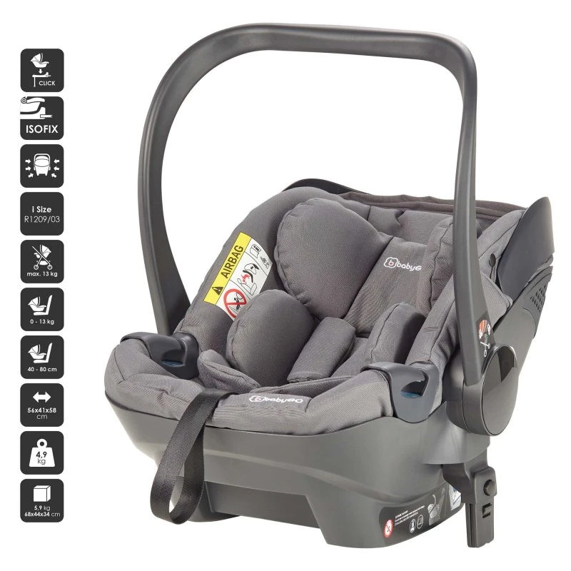 Babygo Ultra Grey I-Size Autostoel 0-13 Kg 7851 - Image 5