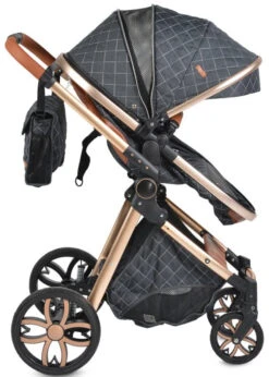 Cangaroo Alma Dark Grey 3-in-1 Combi Kinderwagen Incl. Autostoel -Baby Verkoop cangaroo alma grey 3 in 1 combi kinderwagen incl. autostoel 3 1