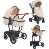 Cangaroo Ellada Beige 3-in-1 Combi Kinderwagen Incl. Autostoel -Baby Verkoop cangaroo ellada beige 3 in 1 kinderwagen incl. autostoel 01