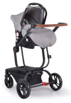Cangaroo Ellada Grey 3-in-1 Combi Kinderwagen Incl. Autostoel -Baby Verkoop cangaroo ellada grey 3 in 1 kinderwagen incl. autostoel 14