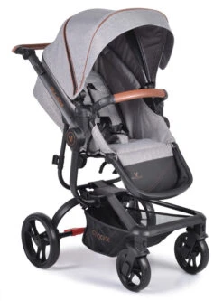 Cangaroo Ellada Grey 3-in-1 Combi Kinderwagen Incl. Autostoel -Baby Verkoop cangaroo ellada grey 3 in 1 kinderwagen incl. autostoel 6