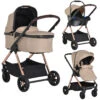 Cangaroo Empire Beige 3-in-1 Kinderwagen Incl. Autostoel -Baby Verkoop cangaroo empire beige 3 in 1 kinderwagen incl. autostoel 1