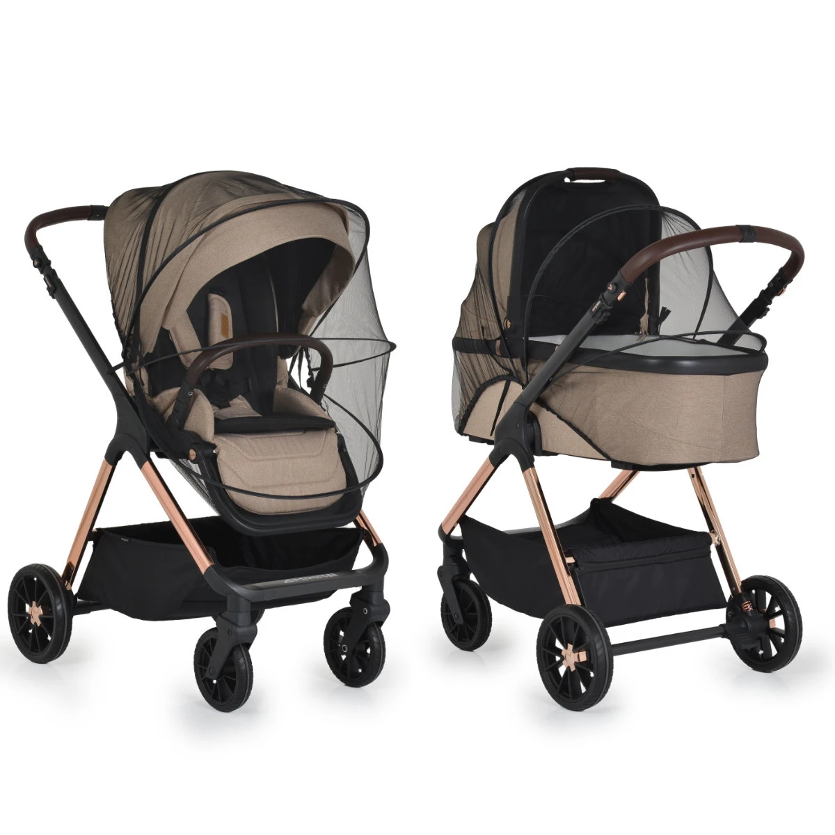 Cangaroo Empire Beige 3-in-1 Kinderwagen Incl. Autostoel 12 Cangaroo Empire Beige 3-in-1 Kinderwagen Incl. Autostoel - Image 10