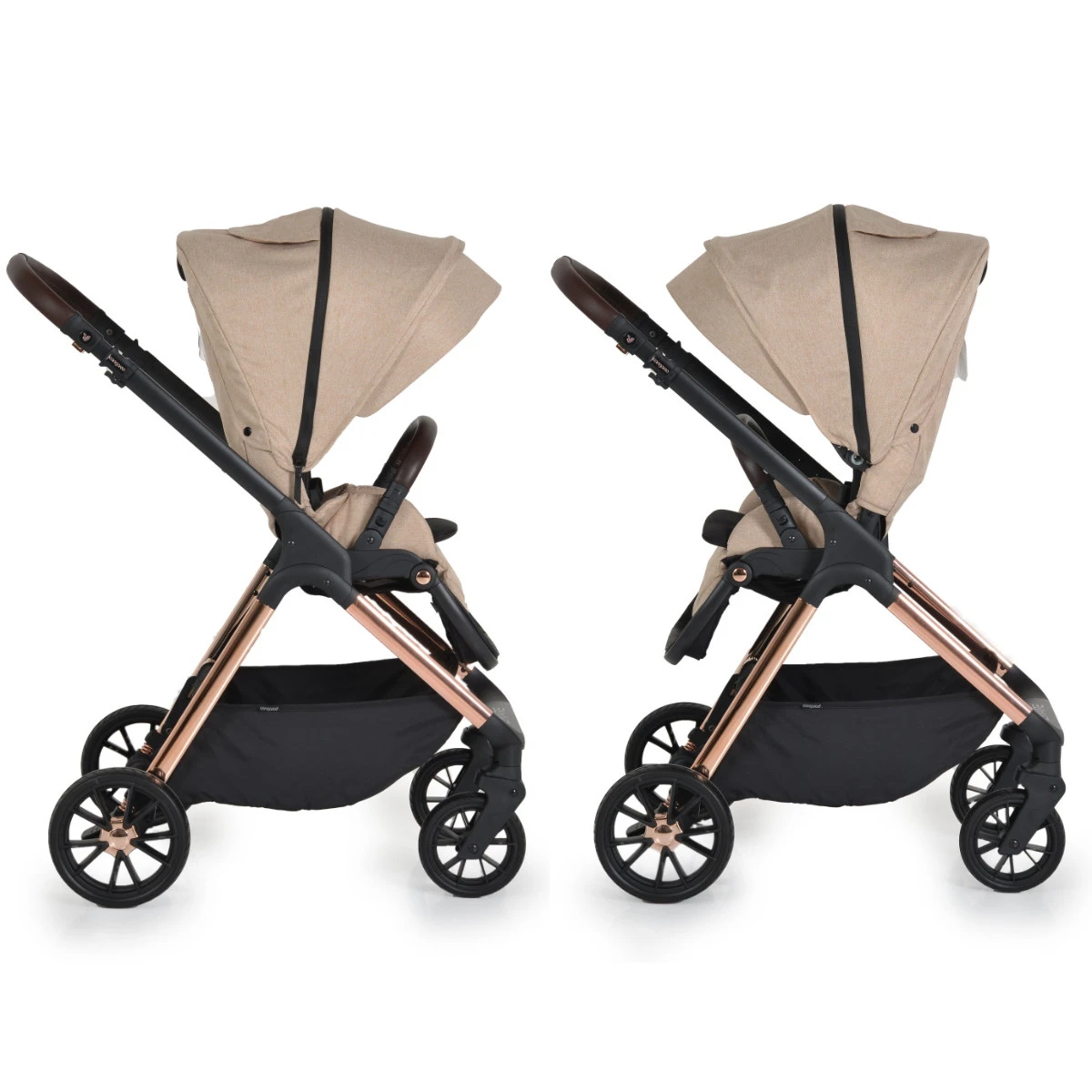 Cangaroo Empire Beige 3-in-1 Kinderwagen Incl. Autostoel 13 Cangaroo Empire Beige 3-in-1 Kinderwagen Incl. Autostoel - Image 11