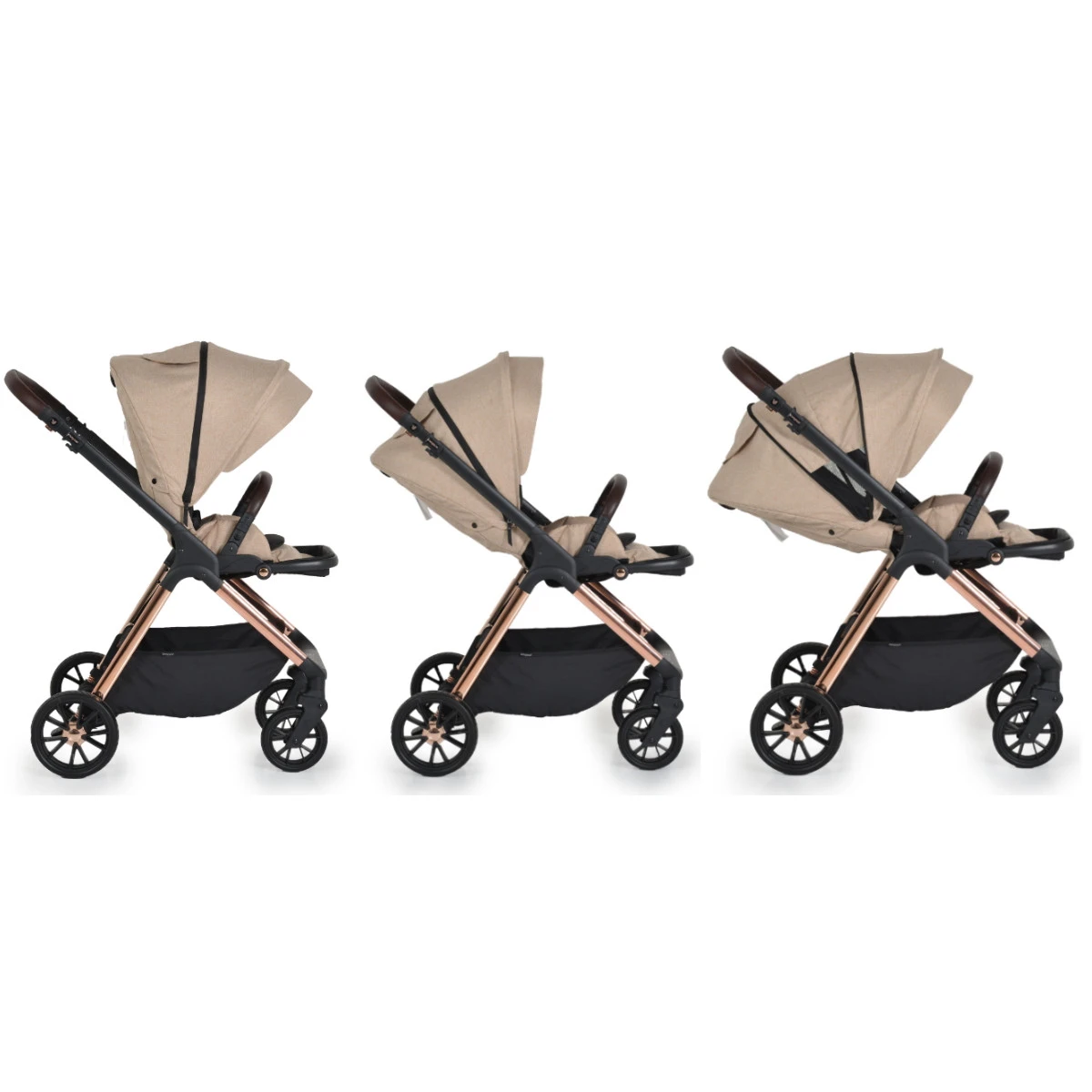 Cangaroo Empire Beige 3-in-1 Kinderwagen Incl. Autostoel 14 Cangaroo Empire Beige 3-in-1 Kinderwagen Incl. Autostoel - Image 12