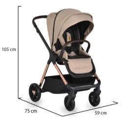 Cangaroo Empire Beige 3-in-1 Kinderwagen Incl. Autostoel 41 Cangaroo Empire Beige 3-in-1 Kinderwagen Incl. Autostoel -Baby Verkoop cangaroo empire beige 3 in 1 kinderwagen incl. autostoel 20