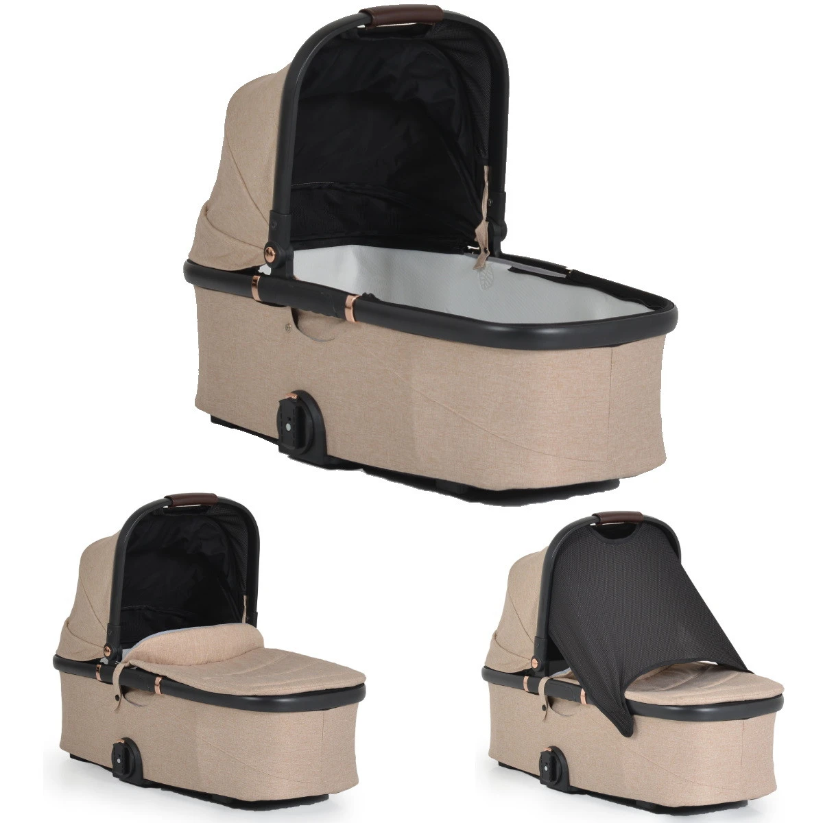 Cangaroo Empire Beige 3-in-1 Kinderwagen Incl. Autostoel 8 Cangaroo Empire Beige 3-in-1 Kinderwagen Incl. Autostoel - Image 6
