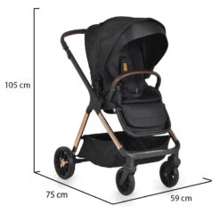 Cangaroo Empire Black 3-in-1 Kinderwagen Incl. Autostoel -Baby Verkoop cangaroo empire black 3 in 1 kinderwagen incl. autostoel 20