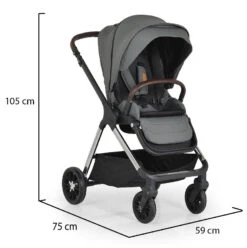 Cangaroo Empire Dark Grey 3-in-1 Kinderwagen Incl. Autostoel -Baby Verkoop cangaroo empire dark grey 3 in 1 kinderwagen incl. autostoel 20