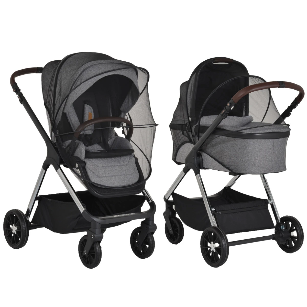 Cangaroo Empire Light Grey 3-in-1 Kinderwagen Incl. Autostoel 12 Cangaroo Empire Light Grey 3-in-1 Kinderwagen Incl. Autostoel - Image 10