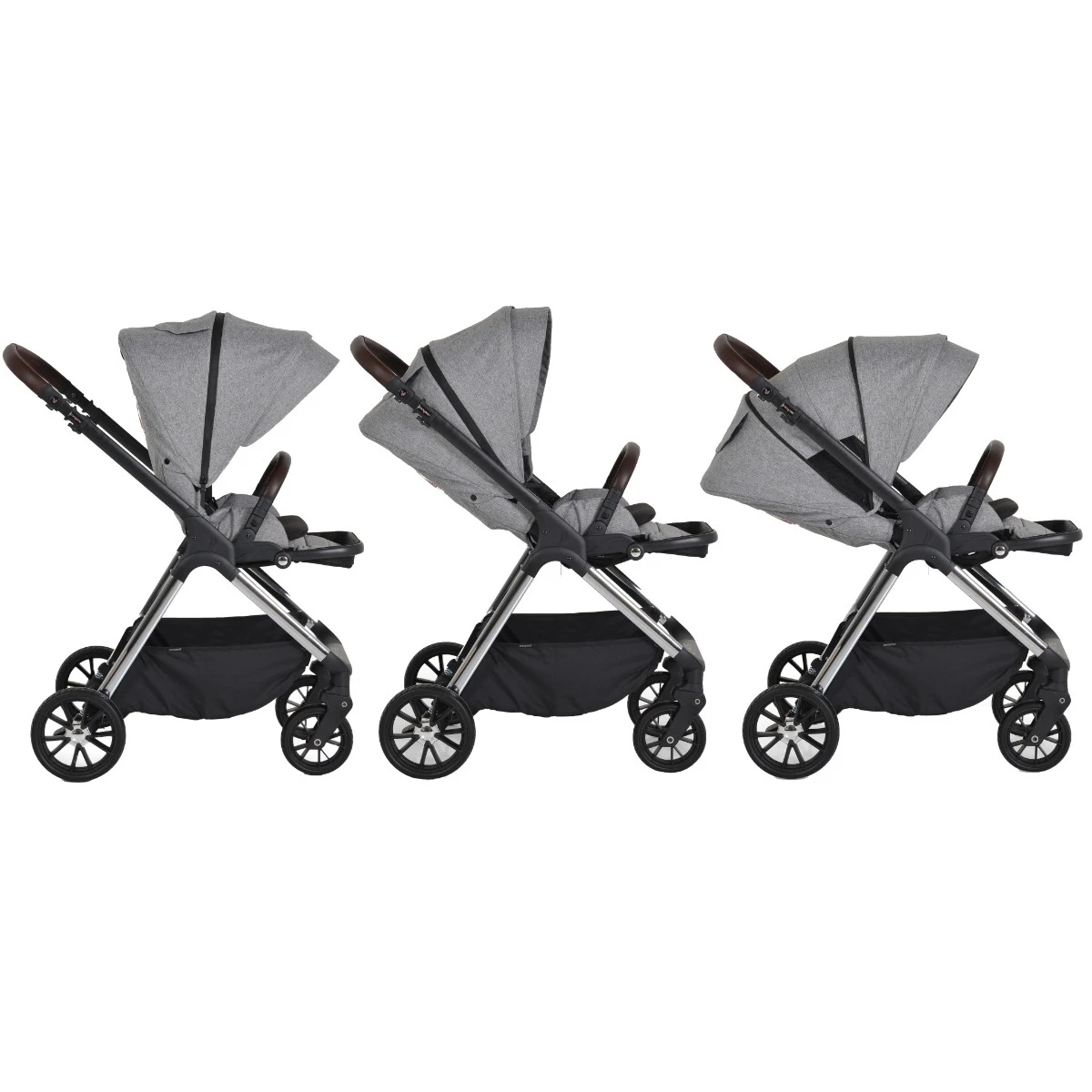 Cangaroo Empire Light Grey 3-in-1 Kinderwagen Incl. Autostoel 14 Cangaroo Empire Light Grey 3-in-1 Kinderwagen Incl. Autostoel - Image 12
