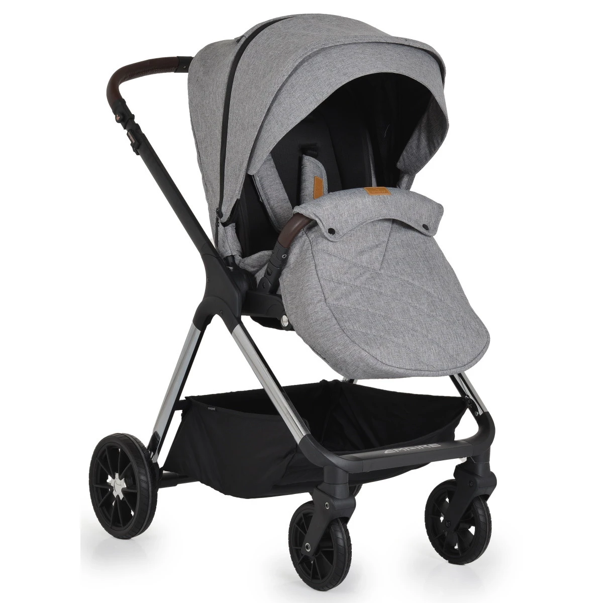Cangaroo Empire Light Grey 3-in-1 Kinderwagen Incl. Autostoel 10 Cangaroo Empire Light Grey 3-in-1 Kinderwagen Incl. Autostoel - Image 8