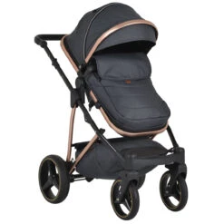 Cangaroo Florence Black 3-in-1 Kinderwagen Incl. Autostoel 109997 -Baby Verkoop cangaroo florence black 3 in 1 kinderwagen incl. autostoel 109997 6