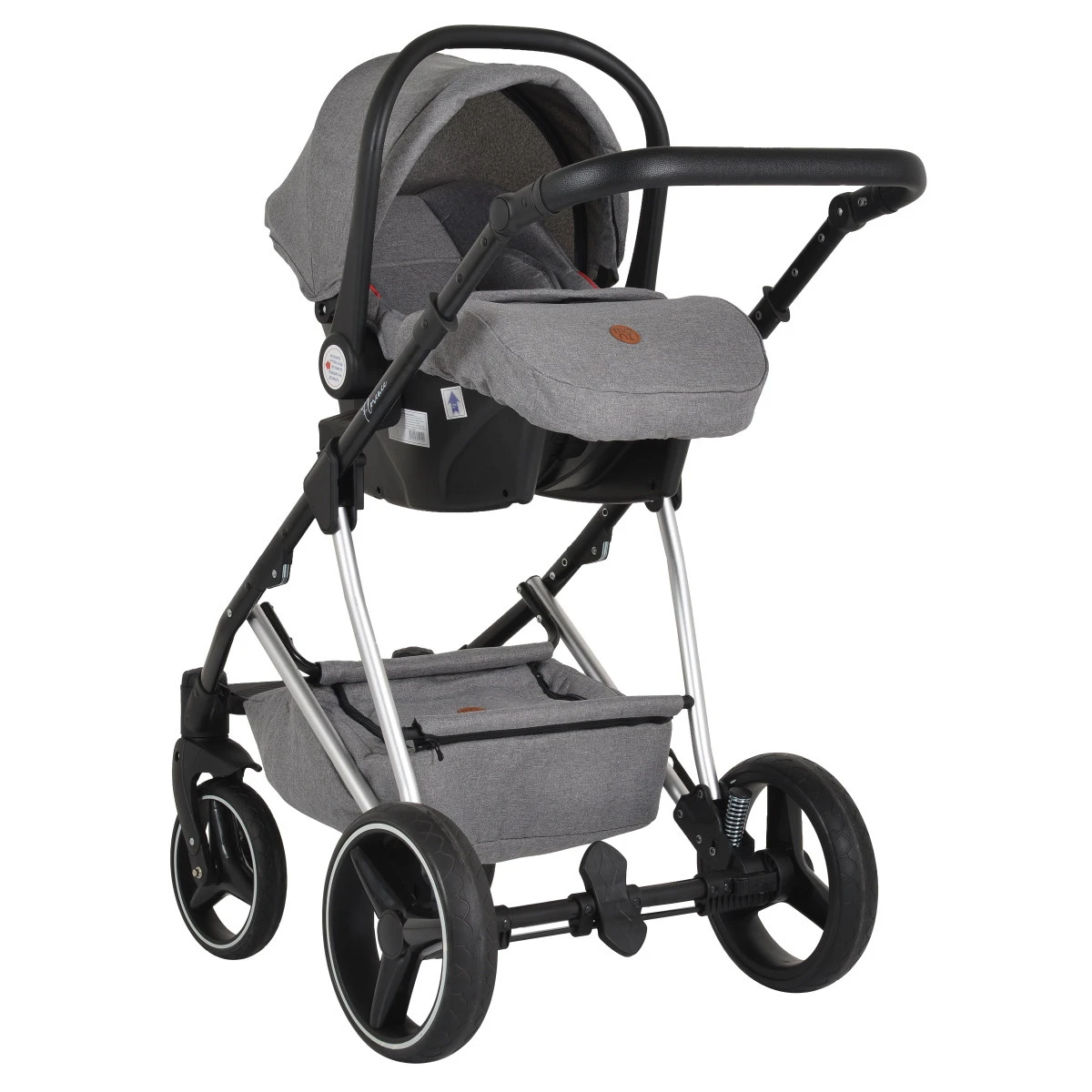 Cangaroo Florence Grey 3-in-1 Kinderwagen Incl. Autostoel 109996 20 Cangaroo Florence Grey 3-in-1 Kinderwagen Incl. Autostoel 109996 - Image 18