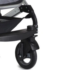 Cangaroo Gala Steel Grey 3-in-1 Combi Kinderwagen Incl. Autostoel -Baby Verkoop cangaroo gala black leather 3 in 1 combi kinderwagen incl autostoel 3