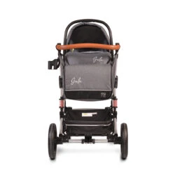Cangaroo Gala Steel Grey 3-in-1 Combi Kinderwagen Incl. Autostoel -Baby Verkoop cangaroo gala black leather 3 in 1 combi kinderwagen incl autostoel 5