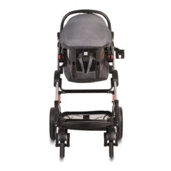 Cangaroo Gala Steel Grey 3-in-1 Combi Kinderwagen Incl. Autostoel -Baby Verkoop cangaroo gala black leather 3 in 1 combi kinderwagen incl autostoel 7