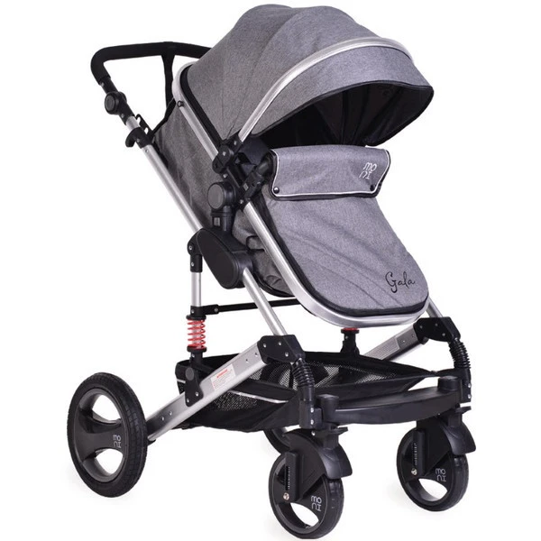 Cangaroo Gala Dark Grey/Silver 3-in-1 Combi Kinderwagen Incl. Autostoel. - Image 5
