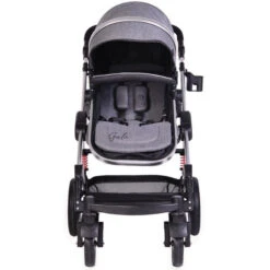 Cangaroo Gala Dark Grey/Silver 3-in-1 Combi Kinderwagen Incl. Autostoel. -Baby Verkoop cangaroo gala dark grey silver 2 in 1 combi kinderwagen incl tas 6 1 1 1