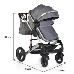 Cangaroo Gala Premium Panther 3-in-1 Combi Kinderwagen Incl. Autostoel -Baby Verkoop cangaroo gala premium panther 2