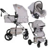 Cangaroo Gigi Light Grey 3-in-1 Combi Kinderwagen Incl. Autostoel -Baby Verkoop cangaroo gigi light grey 3 in 1 combi kinderwagen 1