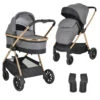Cangaroo Hydra Grey 2-in-1 Kinderwagen Incl. Adapter -Baby Verkoop cangaroo hydra grey 2 in 1 kinderwagen incl. adapter 1
